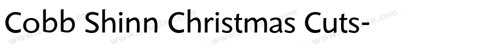 Cobb Shinn Christmas Cuts字体转换